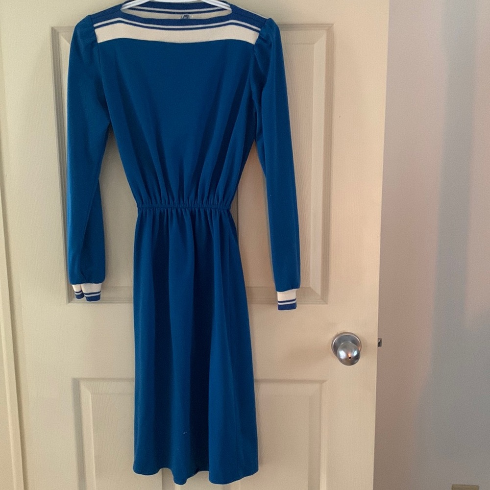 Vintage mid length nautical dress